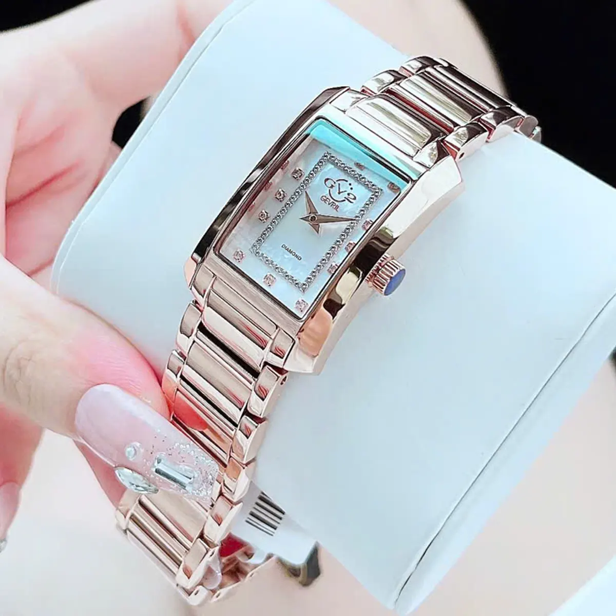GV2 BY GEVRI LLuino Diamond Mother of Pearl Dial 14604B (6)