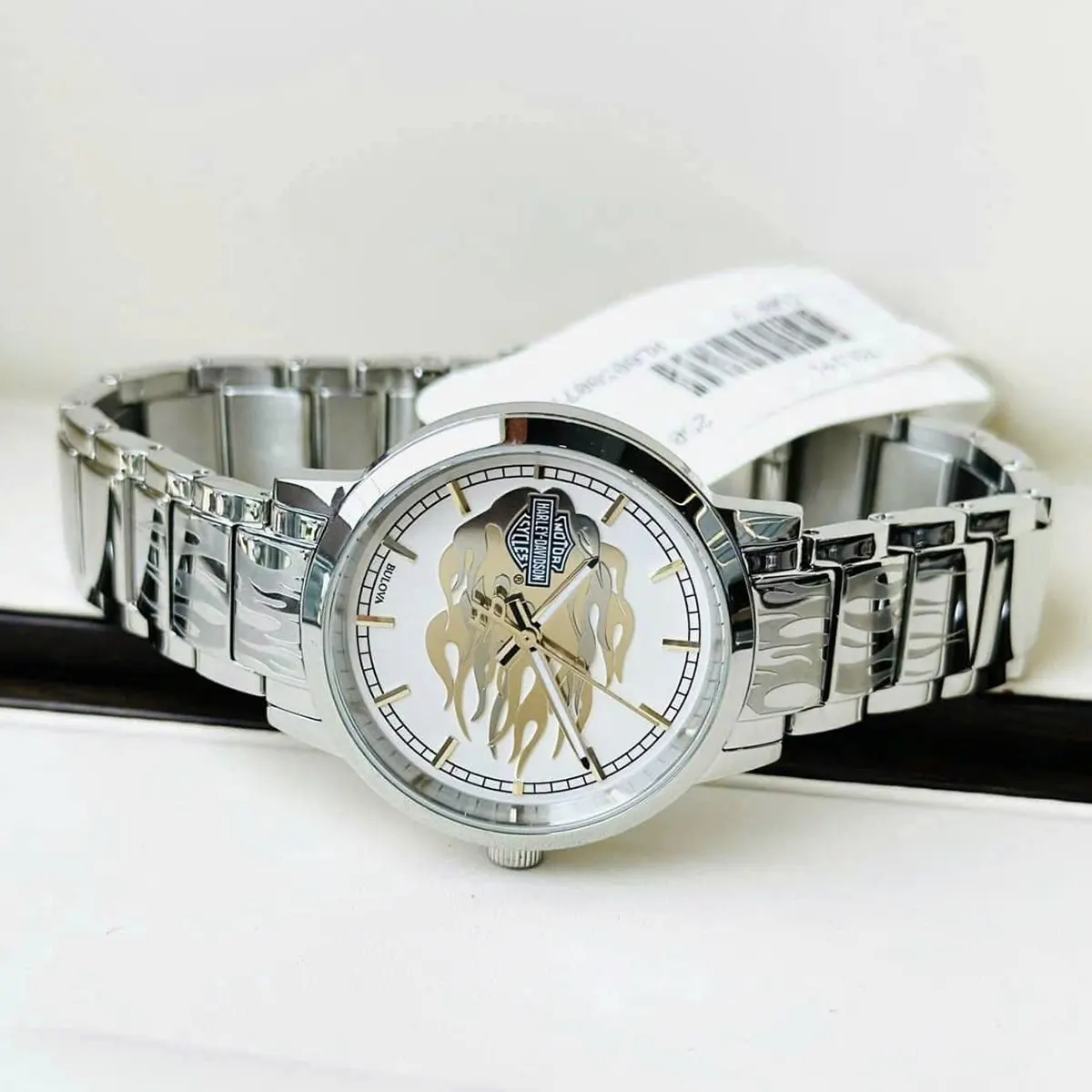 Bulova Quartz Harley Davidson Flame Design 76L191 (2)