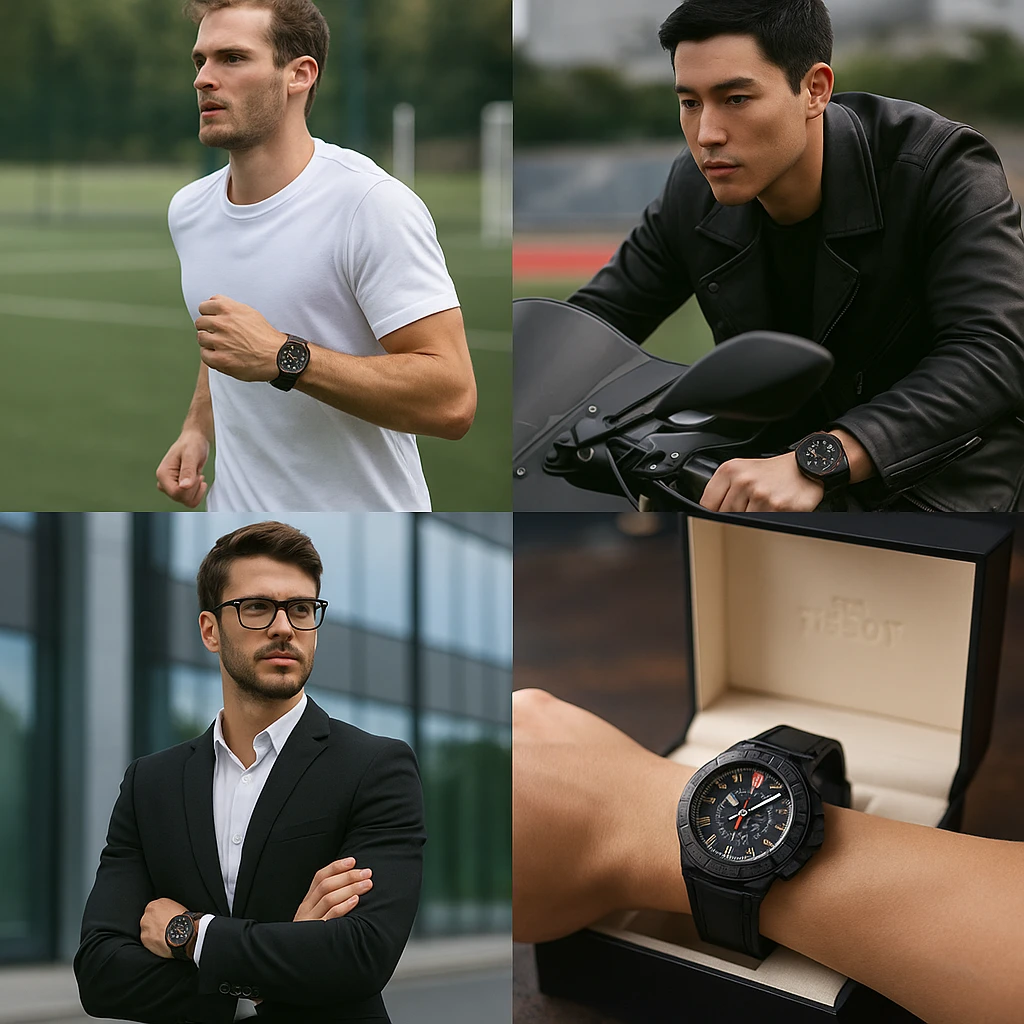 tissot t race lifestyle collage tissot t race lifestyle collage