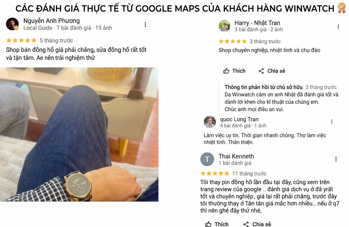 ĐÁNH GIÁ CỦA KHÁCH WINWATCH ĐÁNH GIÁ CỦA KHÁCH WINWATCH