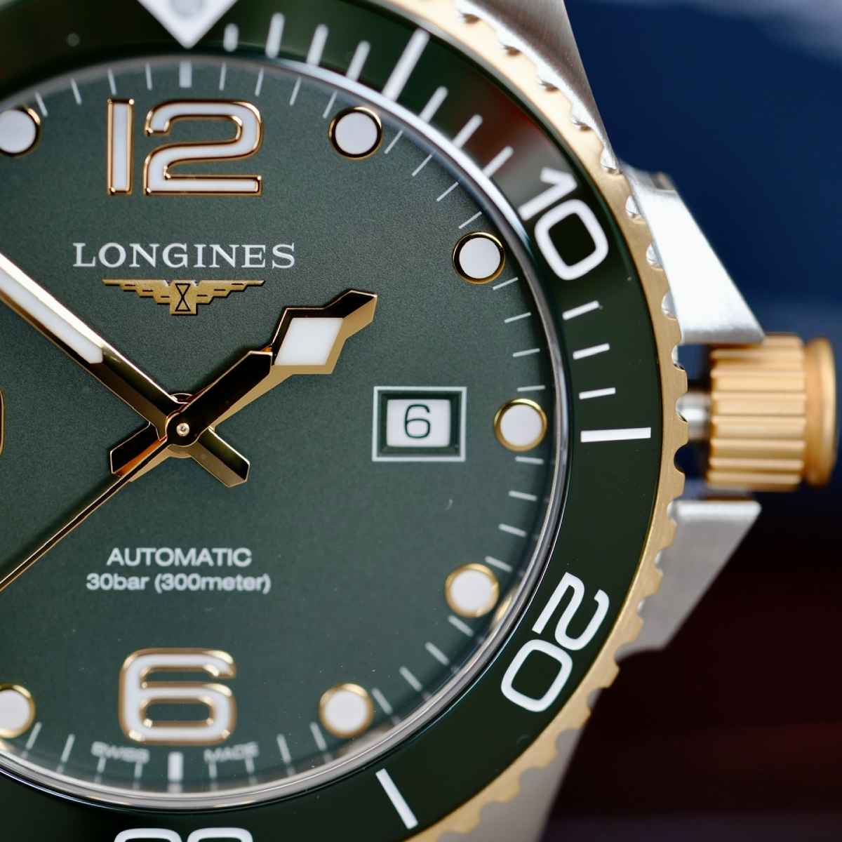 Longines HydroConquest L3.782.3.06.7 review bộ máy và mặt số
