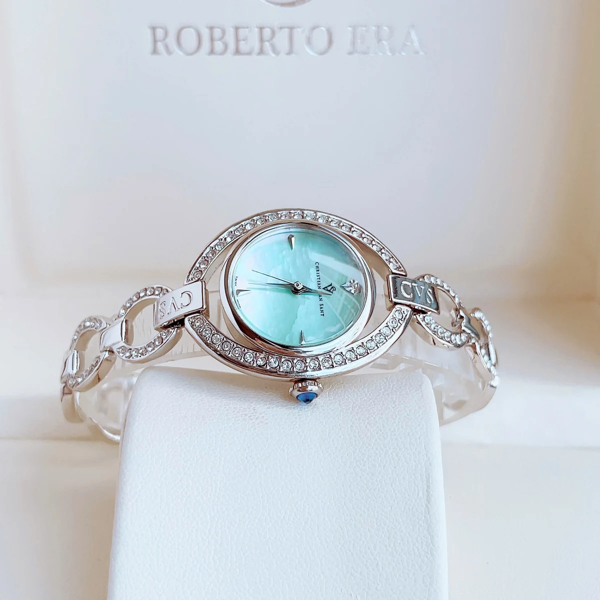 Đồng hồ nữ Christian Van Sant CV2932 mặt xanh tiffany
